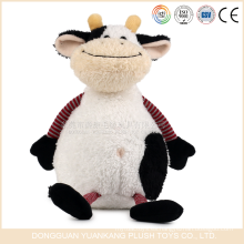 YK ICTI OEM toys manufactrer juguetes de animales suaves lindos juguetes de lácteos rellenos con diseño de vaca